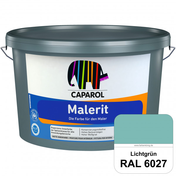 Malerit E.L.F. (RAL 6027 Lichtgrün) matte Innenfarbe für Neu- & Renovierungsanstriche