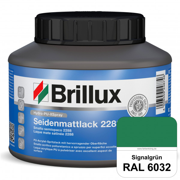 Hydro-PU-XSpray Seidenmattlack 2288 (RAL 6032 Signalgrün) hochwertiger Lack speziell für das XVLP-Sp