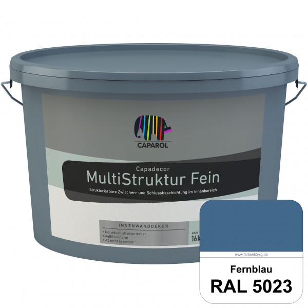 Capadecor MultiStruktur fein (RAL 5023 Fernblau) quarzgefüllte Zwischen- und Schlußbeschichtung in f