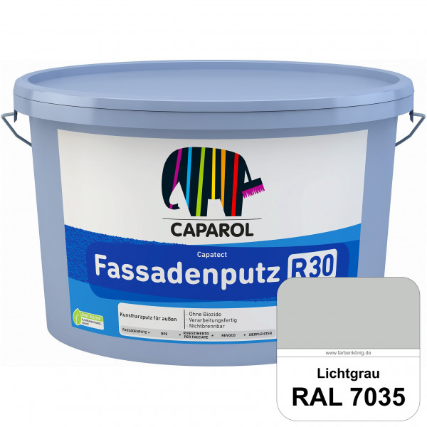 Capatect Fassadenputz R30 (RAL 7035 Lichtgrau) Dispersionsgebundener Strukturputz nach DIN EN 15824