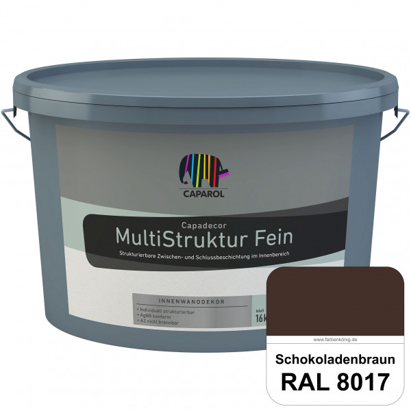 Capadecor MultiStruktur fein (RAL 8017 Schokoladenbraun) quarzgefüllte Zwischen- und Schlußbeschicht
