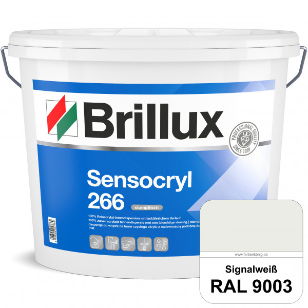 Sensocryl ELF 266 (RAL 9003 Signalweiß) stumpfmatte hochwertige Reinacrylat-Innendispersion für Artz