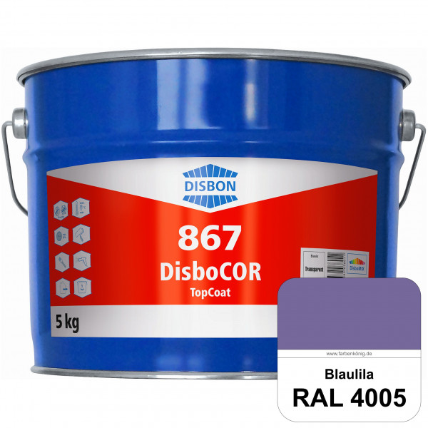 DisboCOR 867 TopCoat (RAL 4005 Blaulila) Anwendungsfreundliche Korrosionsschutz-Deckbeschichtung mit