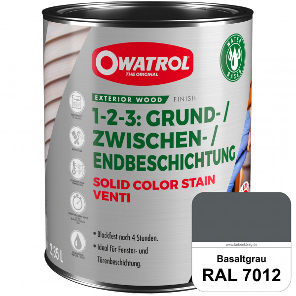 SOLID COLOR STAIN VENTI (RAL 7012 Basaltgrau)