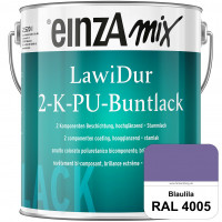 einzA LawiDur 2-K-PU-Buntlack - Hochglanz (RAL 4005 Blaulila)
