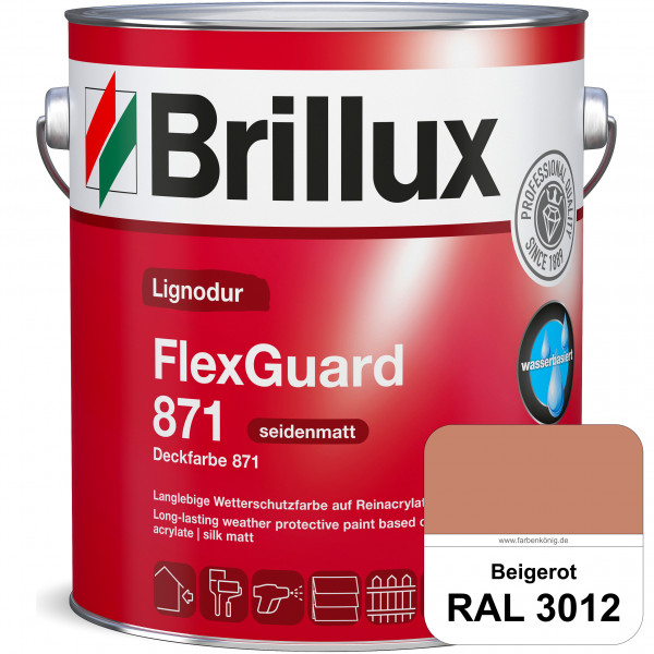 Lignodur FlexGuard 871 (Deckfarbe 871) RAL 3012 Beigerot