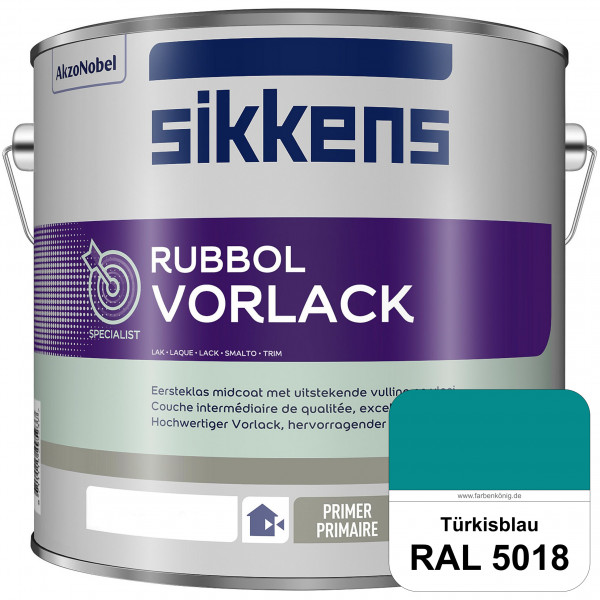 Rubbol Vorlack (RAL 5018 Türkisblau) Aromatenfreier Vorlack der Spitzenklasse (außen & innen)