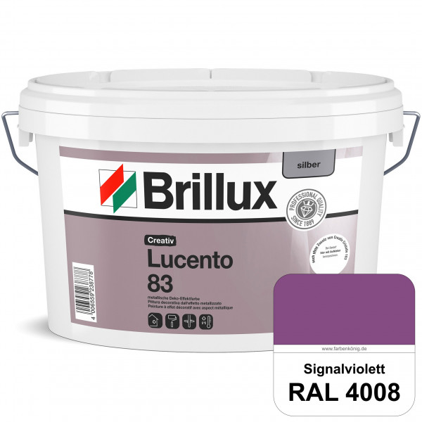 Creativ Lucento 83 (RAL 4008 Signalviolett) Strapazierfähige Deko-Effektfarbe mit metallischer Oberf