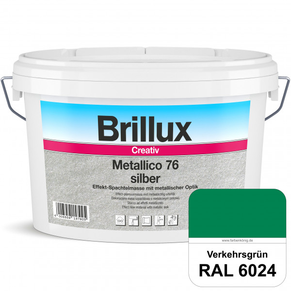 Creativ Metallico 76 (RAL 6024 Verkehrsgrün) Effektspachtelmasse für Oberflächen mit metallischer Op