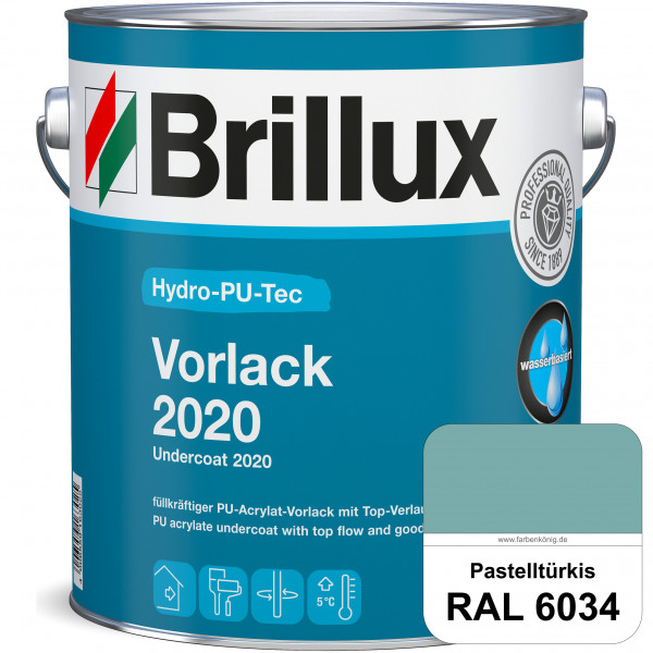 Hydro-PU-Tec Vorlack 2020 (RAL 6034 Pastelltürkis) hochwertiger Vorlack für grundierte bzw. gespacht