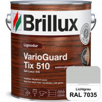 Lignodur VarioGuard Tix 510 (Gel-Lasur 510) RAL 7035 Lichtgrau