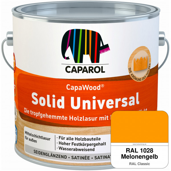 CapaWood® Solid Universal (RAL 1028 Melonengelb) - ersetzt Capadur UniversalLasur