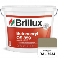 Betonacryl OS 859 (RAL 7034 Gelbgrau) Wetterbeständige Schutzbeschichtung für Betonflächen (Außen)