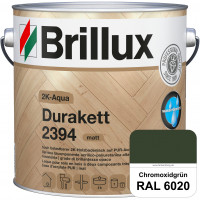 2K-Aqua Durakett 2394 (RAL 6020 Chromoxidgrün) Wasserbasierter 2K-Versiegelung für Parkettfußböden, 
