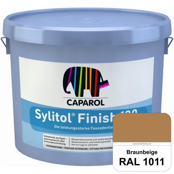 Sylitol® Finish 130 (RAL 1011 Braunbeige) wetterbeständige Fassadenbeschichtungen auf Silikatbasis