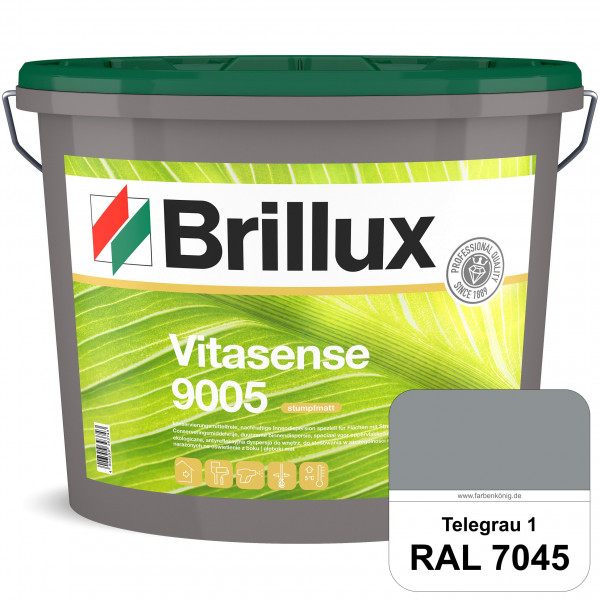 Vitasense 9005 (RAL 7045 Telegrau 1) hoch deckende konservierungsmittelfreie und matte Innendispersi