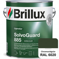 SolvoGuard 885 (RAL 6020 Chromoxidgrün) deckende oder lasierende seidenmatte Alkydharz-Holzfarbe für