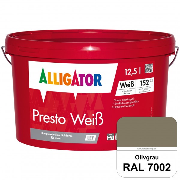 Presto Weiß LEF (RAL 7002 Olivgrau)
