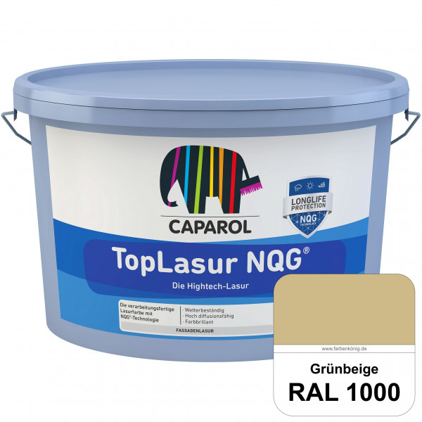 TopLasur NQG® (RAL 1000 Grünbeige) Verarbeitungsfertige Lasur auf Basis der Nano-Quarz-Gitter Techno