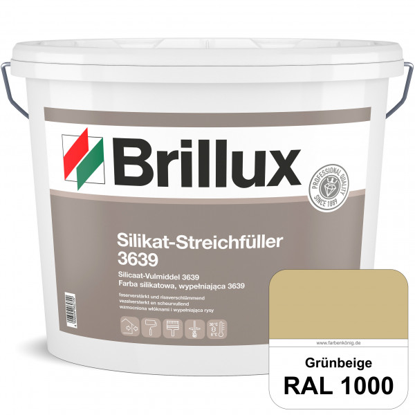 Silikat-Streichfüller ELF 3639 (RAL 1000 Grünbeige) Wetterbeständiger, gebrauchsfertiger Streichfüll