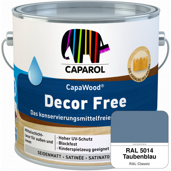 CapaWood® Decor Free (RAL 5014 Taubenblau) - ersetzt Capadur DecorLasur KF