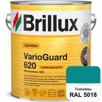Lignodur VarioGuard 620 (Flächenlasur 620) RAL 5018 Türkisblau