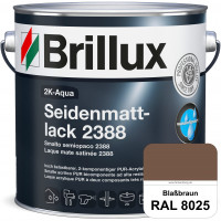 2K-Aqua Seidenmattlack 2388 (RAL 8025 Blassbraun) mechanisch und chemisch hoch belastbar für außen &