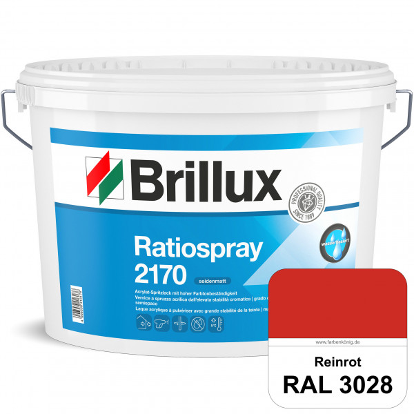 Ratiospray 2170 (RAL 3028 Reinrot) wasserbasierter, seidenmatter & farbtonbeständiger Allround-Sprit