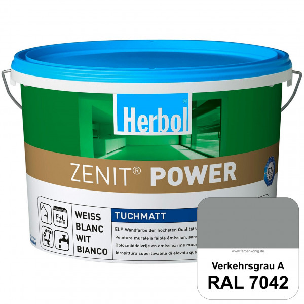 Herbol Zenit Power (RAL 7042 Verkehrsgrau A) Superdeckende ELF-Wandfarbe