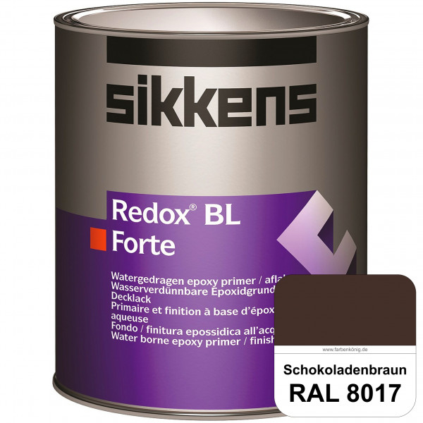 Redox BL Forte (RAL 8017 Schokoladenbraun) seidenmatte & wasserbasierte 2-K-Epoxidharzlack (innen)