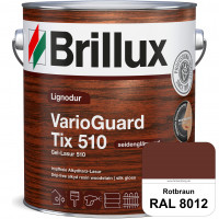 Lignodur VarioGuard Tix 510 (Gel-Lasur 510) RAL 8012 Rotbraun