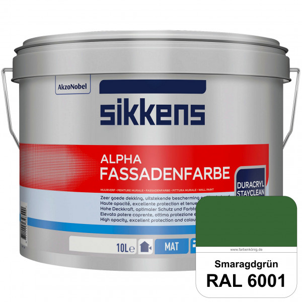 Alpha Fassadenfarbe (RAL 6001 Smaragdgrün)