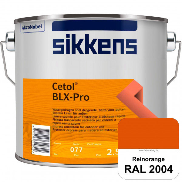 Cetol BLX-Pro (RAL 2004 Reinorange) Express Lasur für die Beschichtung von Holzoberflächen (außen)