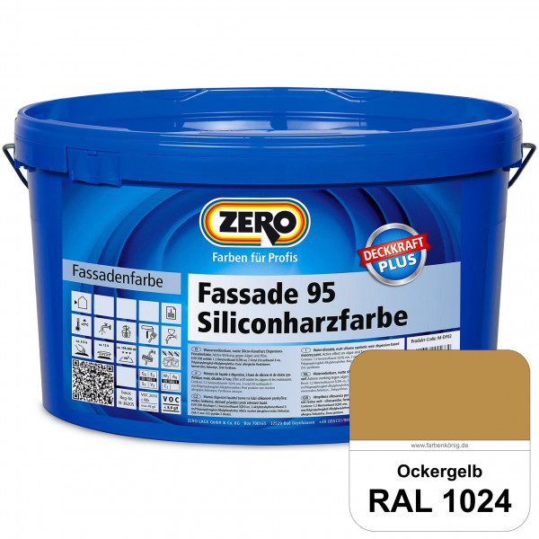 Fassade 95 Siliconharzfarbe (RAL 1024 Ockergelb)