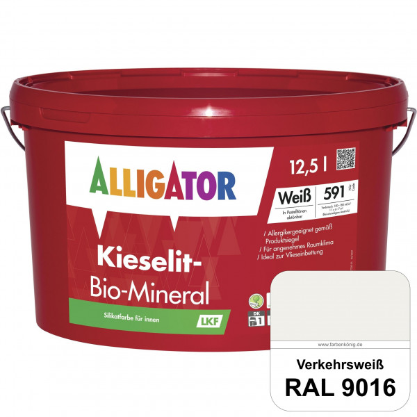 Kieselit-Bio-Mineral LKF (RAL 9016 Verkehrsweiß)