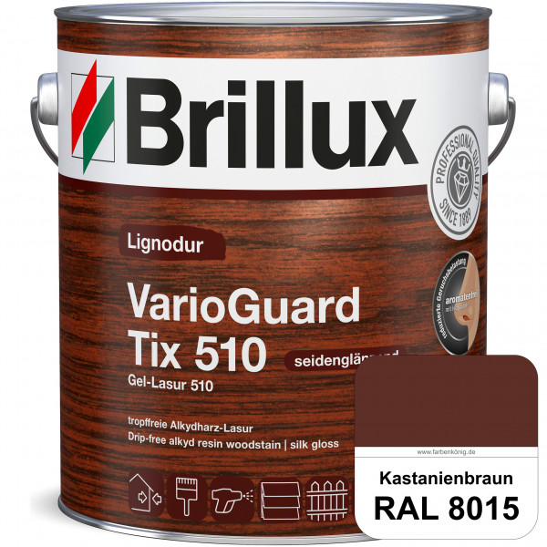 Lignodur VarioGuard Tix 510 (Gel-Lasur 510) RAL 8015 Kastanienbraun