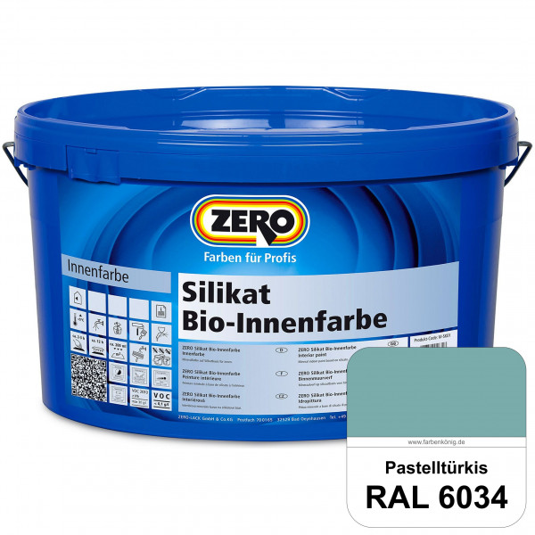 Silikat Bio-Innenfarbe (RAL 6034 Pastelltürkis)