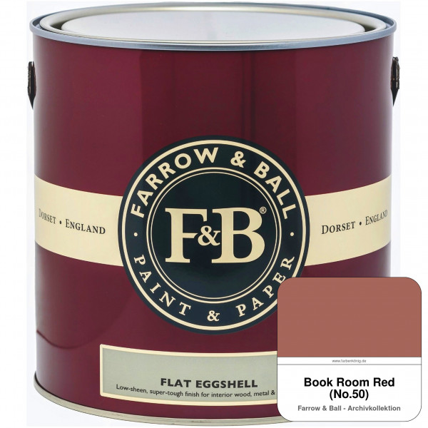 Flat Eggshell (Book Room Red No. 50)
