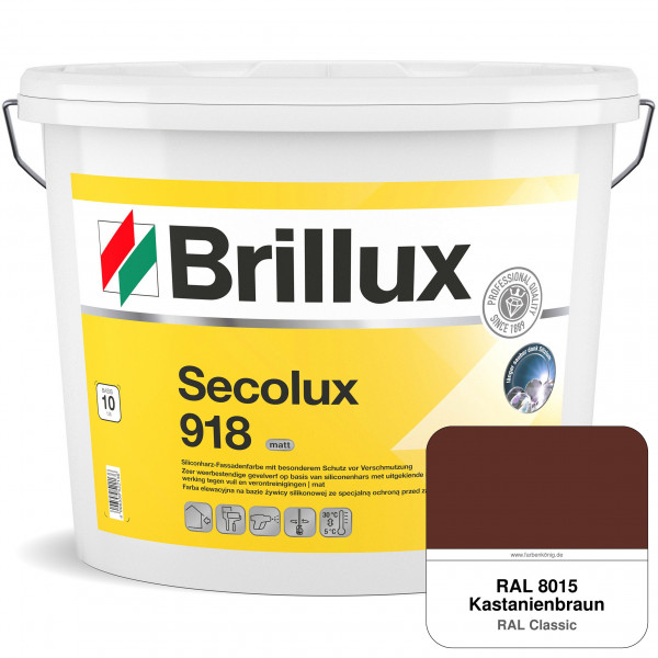 Secolux 918 TSR-Formel (RAL 8015 Kastanienbraun) für den Einsatz auf WDVS - ehemals Silicon-Fassaden