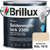 2K-Aqua Seidenmattlack 2388 (RAL 1015 Hellelfenbein) mechanisch und chemisch hoch belastbar für auße