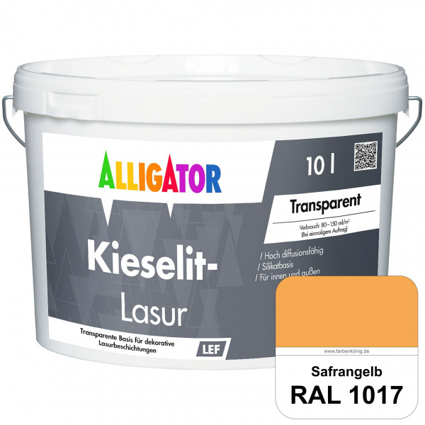 Kieselit-Lasur (RAL 1017 Safrangelb)