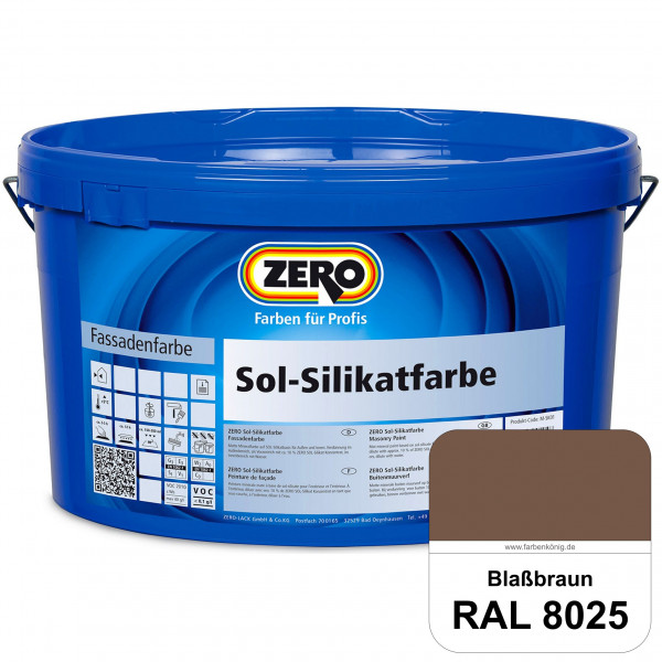 Sol-Silikatfarbe (RAL 8025 Blassbraun)