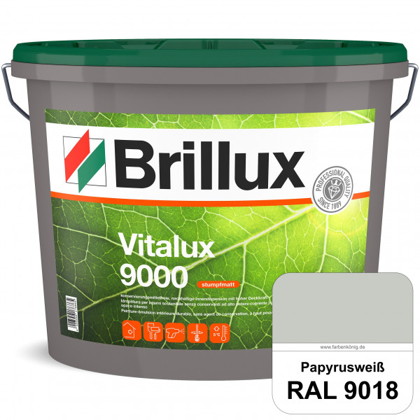 Vitalux 9000 (RAL 9018 Papyrusweiß) konservierungsmittelfreie Innendispersion für Kinder- & Schlafzi