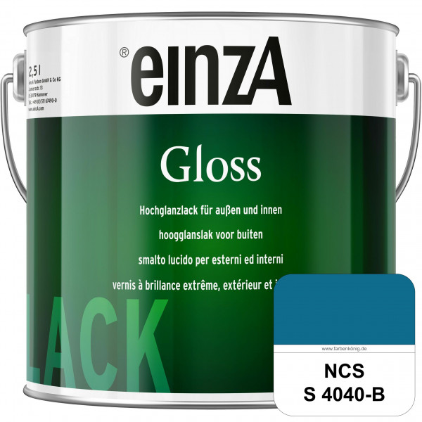 einzA Gloss (NCS S 4040-B) Hochwertiger Alkydharzlack in Premium-Qualität, hochglänzend.