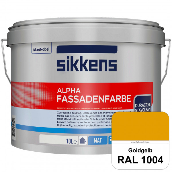 Alpha Fassadenfarbe (RAL 1004 Goldgelb)