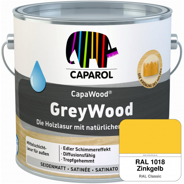 CapaWood® GreyWood (RAL 1018 Zinkgelb) - ersetzt Capadur GreyWood