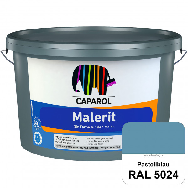 Malerit E.L.F. (RAL 5024 Pastellblau) matte Innenfarbe für Neu- & Renovierungsanstriche