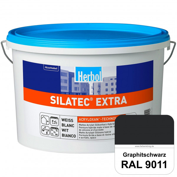 Silatec Extra (RAL 9011 Graphitschwarz) Siliconharz-Hybrid-Fassadenfarbe