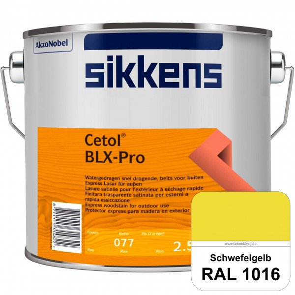 Cetol BLX-Pro (RAL 1016 Schwefelgelb) Express Lasur für die Beschichtung von Holzoberflächen (außen)
