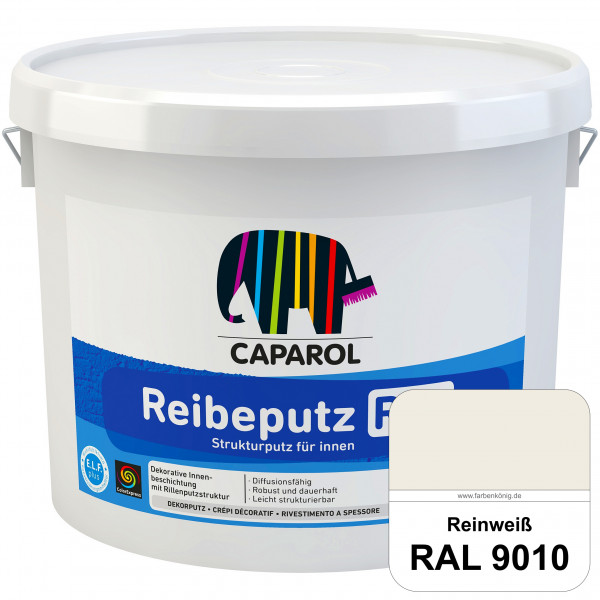 Reibeputz R 20 (RAL 9010 Reinweiß) Dekorputze für dekorative Innenbeschichtungen